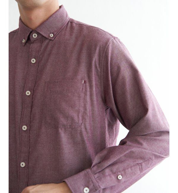 ikka「イージーケアネルスイスカラーボタンダウンシャツ」|シャツ・ブラウス|