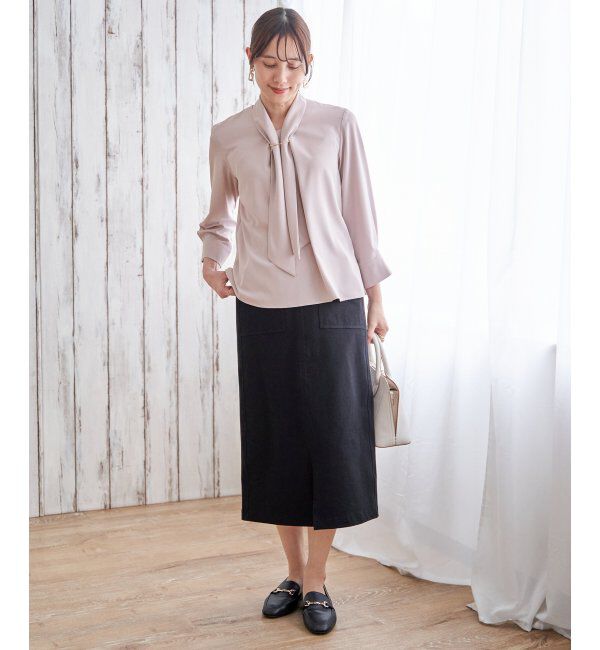 IKKA LOUNGE「3WAYボウタイ付きブラウス」|シャツ・ブラウス|