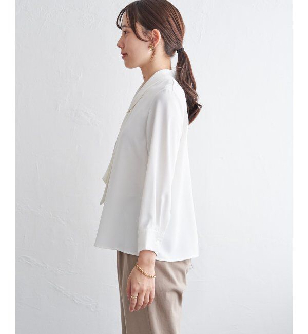 IKKA LOUNGE「3WAYボウタイ付きブラウス」|シャツ・ブラウス|