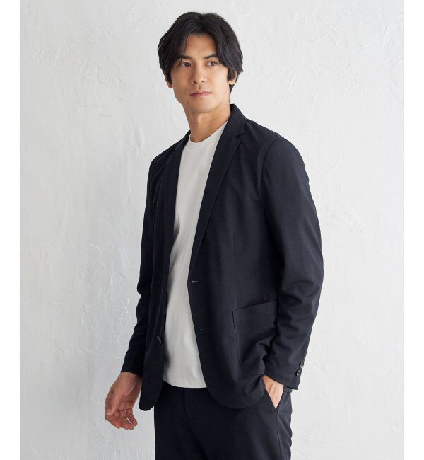 IKKA LOUNGE「【セットアップ対応】GOKU楽ワークDRYソフトカノコジャケット」|テーラードジャケット|