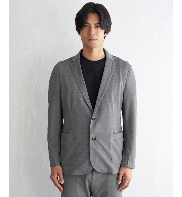 IKKA LOUNGE「【セットアップ対応】GOKU楽ワークDRYソフトカノコジャケット」|テーラードジャケット|