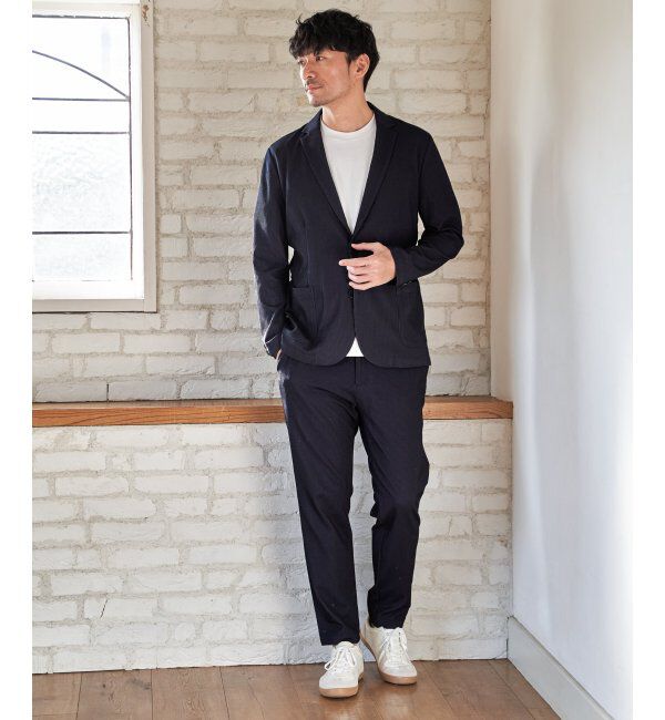 IKKA LOUNGE「【セットアップ対応】GOKU楽ワークサッカージャケット」|テーラードジャケット|