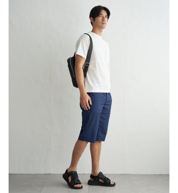 IKKA LOUNGE「冷感リップルボーダーT」|Tシャツ・カットソー|