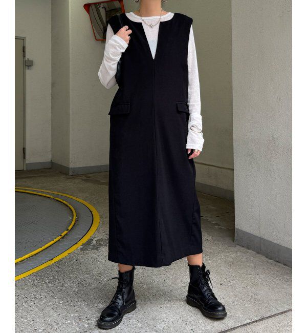 Lbc with Life「深Vネックジャンスカ」|ワンピース|