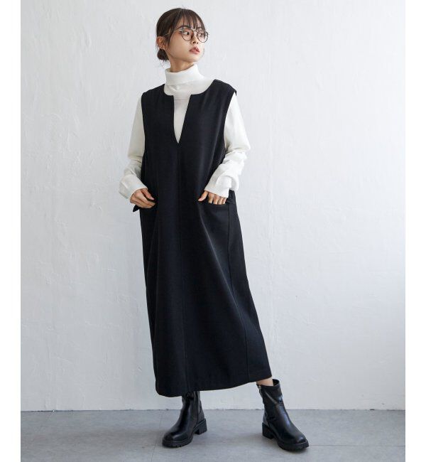 Lbc with Life「深Vネックジャンスカ」|ワンピース|