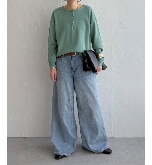 Lbc with Life「コットンタッチ2WAYヘンリーニット」|カーディガン|