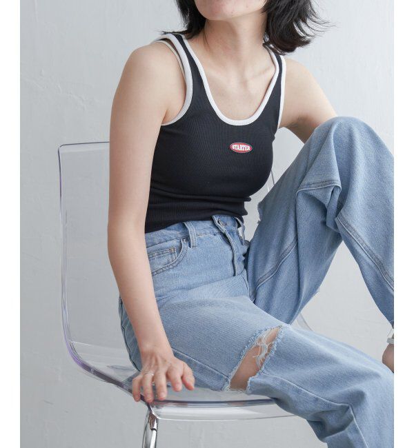 VENCE share style「STARTER BLACK LABEL スターターブラックレーベル ショートタンクトップ」|タンクトップ|