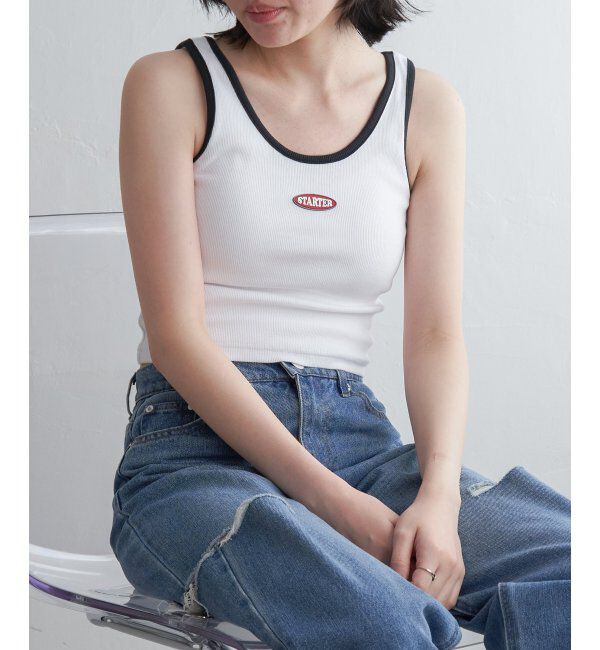 VENCE share style「STARTER BLACK LABEL スターターブラックレーベル ショートタンクトップ」|タンクトップ|
