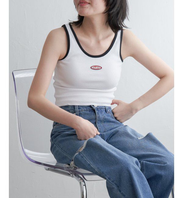 VENCE share style「STARTER BLACK LABEL スターターブラックレーベル ショートタンクトップ」|タンクトップ|
