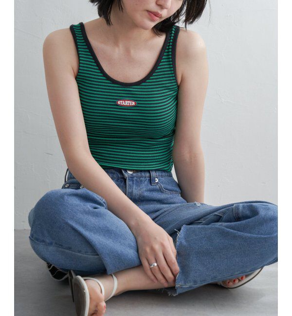 VENCE share style「STARTER BLACK LABEL スターターブラックレーベル ショートタンクトップ」|タンクトップ|