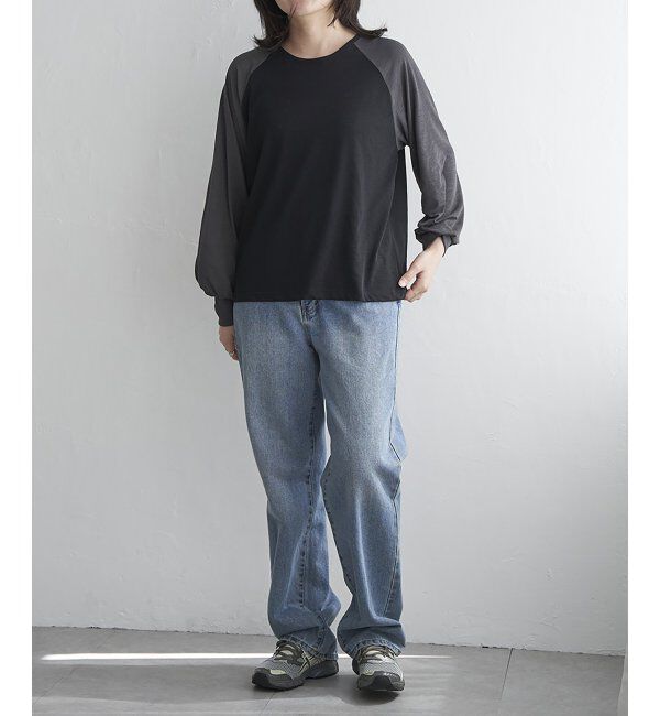 VENCE share style「ラグラン配色切り替えトップス」|その他|