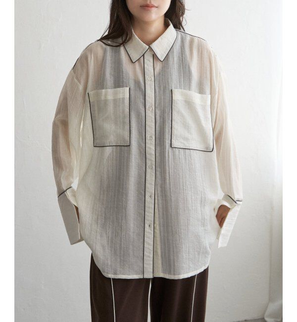 VENCE share style「ストライプビックカフスシャツ」|シャツ・ブラウス|