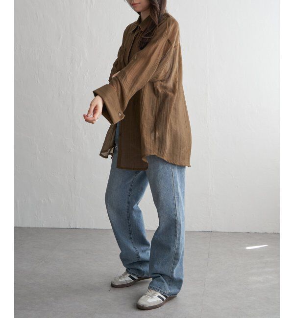 VENCE share style「ストライプビックカフスシャツ」|シャツ・ブラウス|