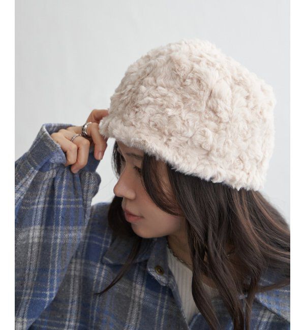 VENCE share style「ファーカールロシアンハット」|その他|