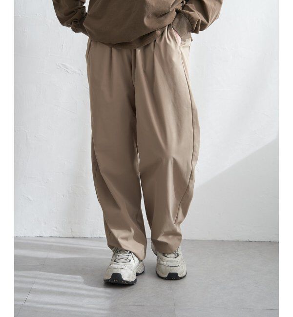 VENCE share style「タックコクーンパンツ」|デニム|ベージュ