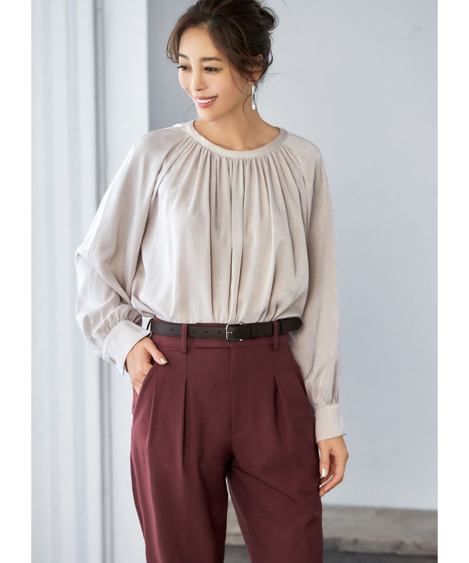 STYLE DELI「25mmスクエアオフバックルレザーベルト／SV金具」|ベルト|