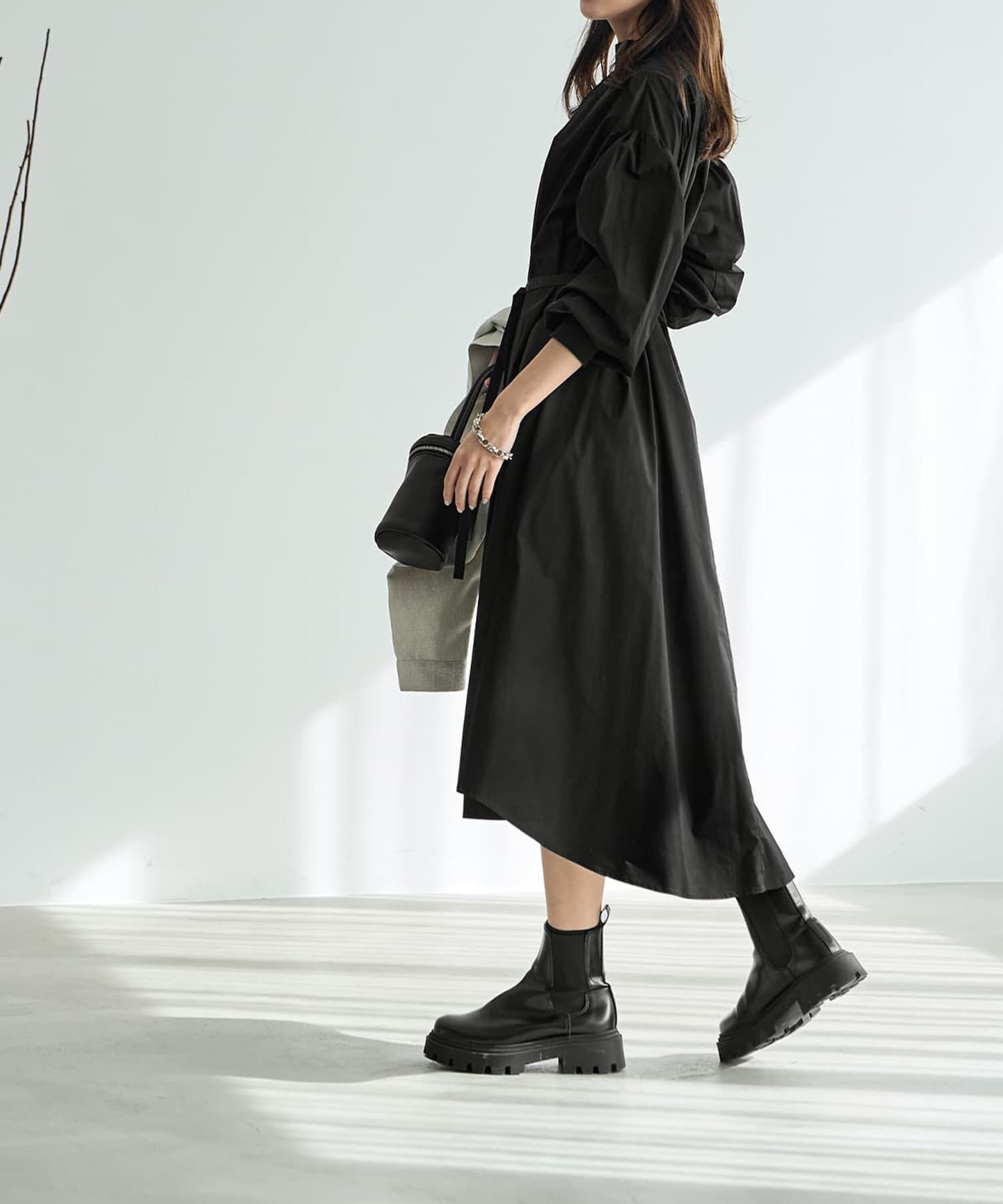 STYLE DELI「【LUXE】リブポイントロングワンピース」|ワンピース|