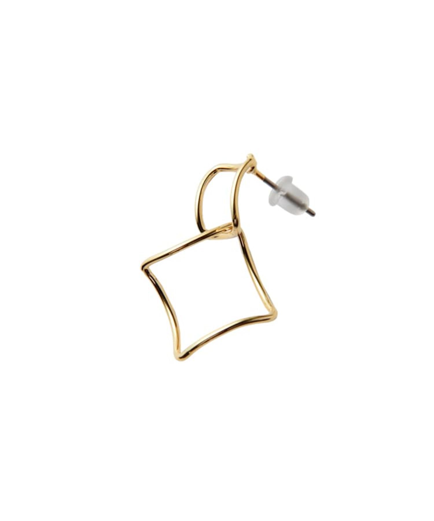 STYLE DELI「ダブルひし型ラインピアス」|ピアス|