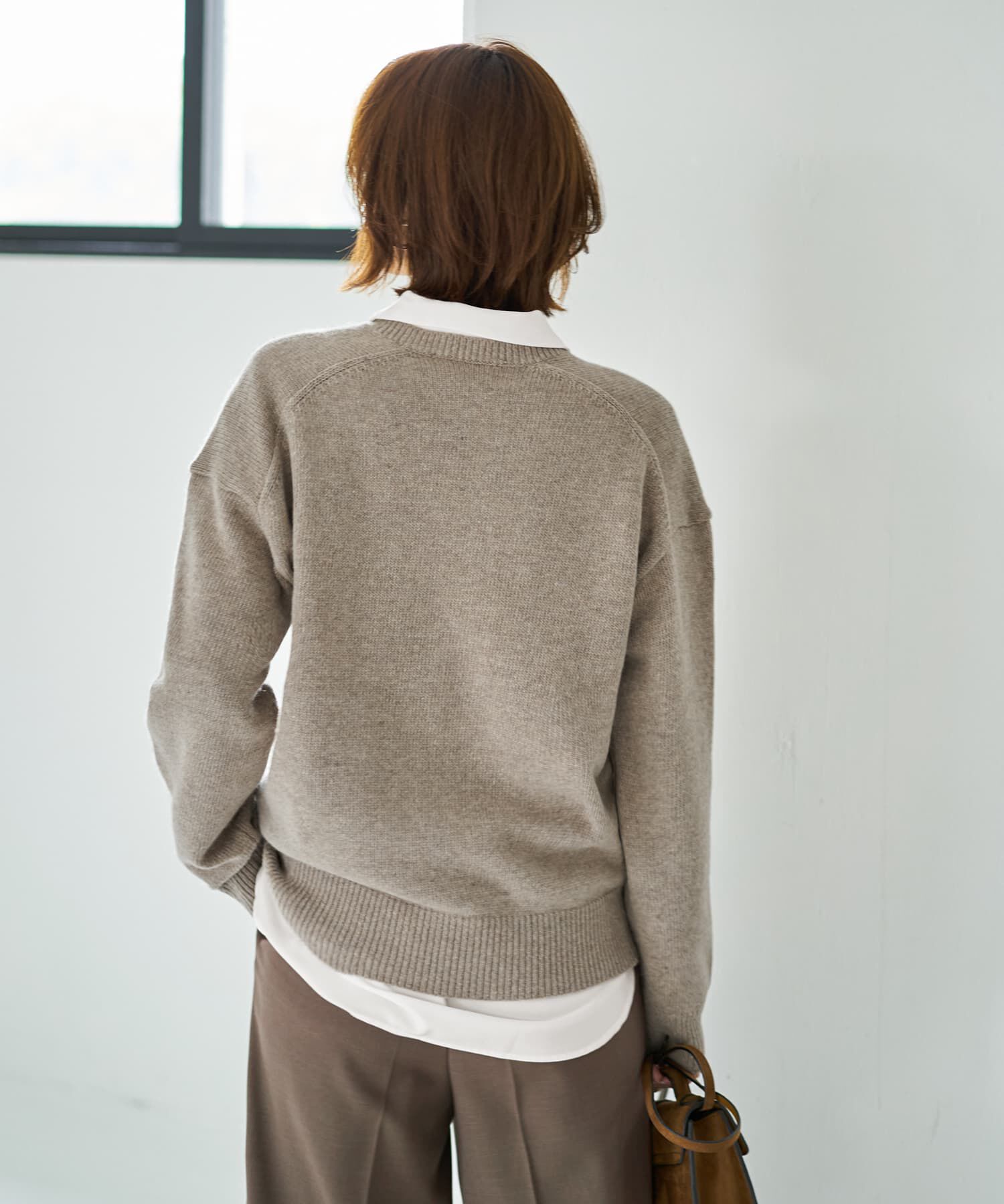 STYLE DELI「着やすいVネックニットトップス」|ニット・セーター|