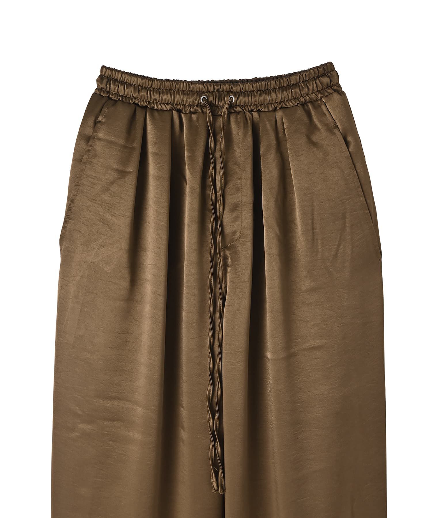 STYLE DELI「【BLK001】サテンイージーパンツ」|スラックス|