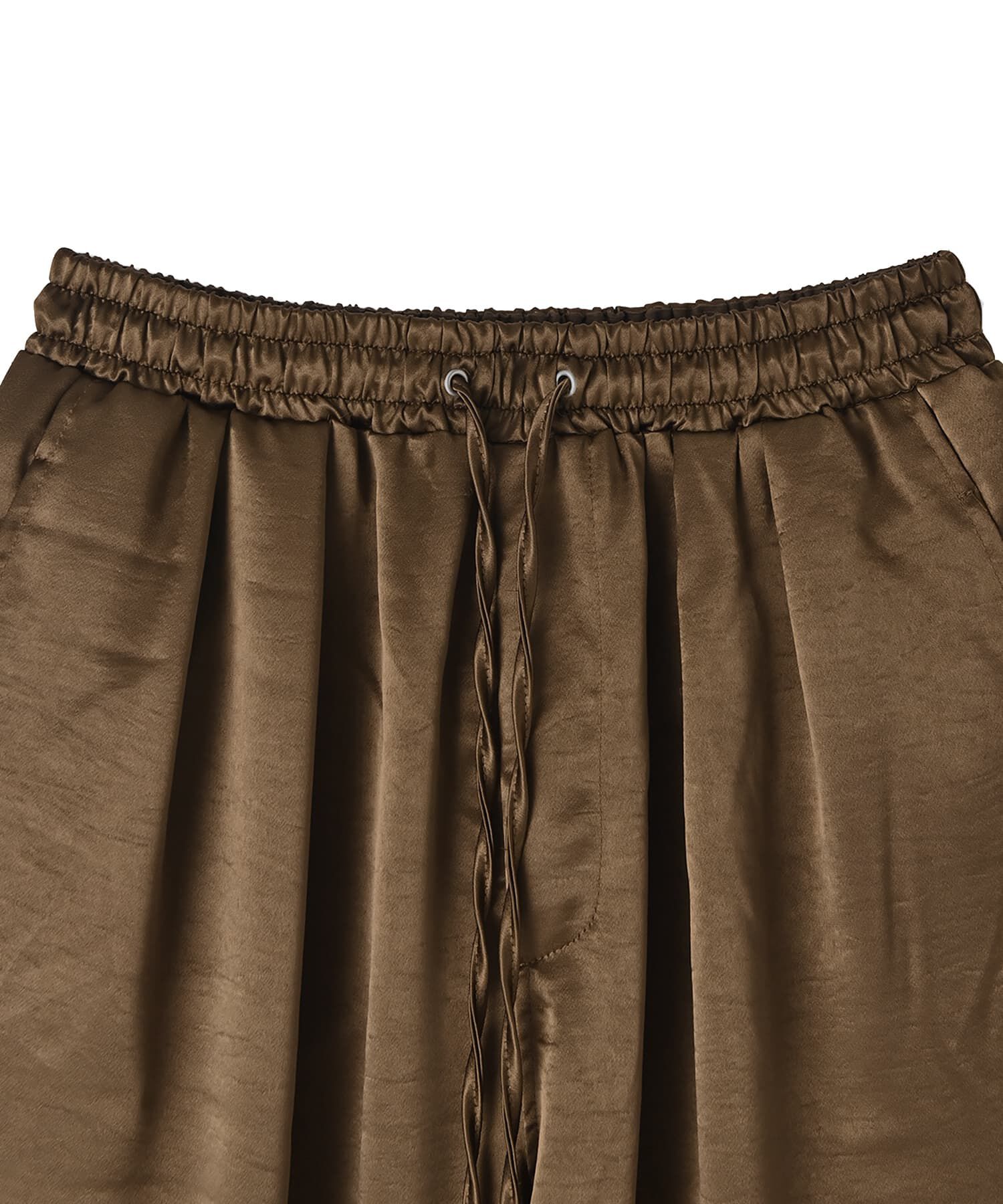 STYLE DELI「【BLK001】サテンイージーパンツ」|スラックス|