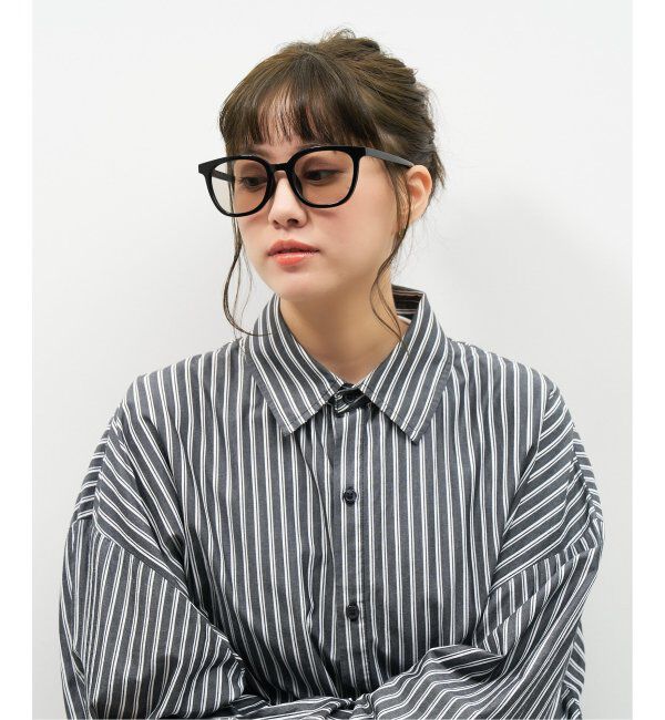  「【WEB限定】ウェリントン型 サングラス | 軽量 カラーレンズ トレンド 紫外線対策 UVカット 大きめサイズ」|サングラス|