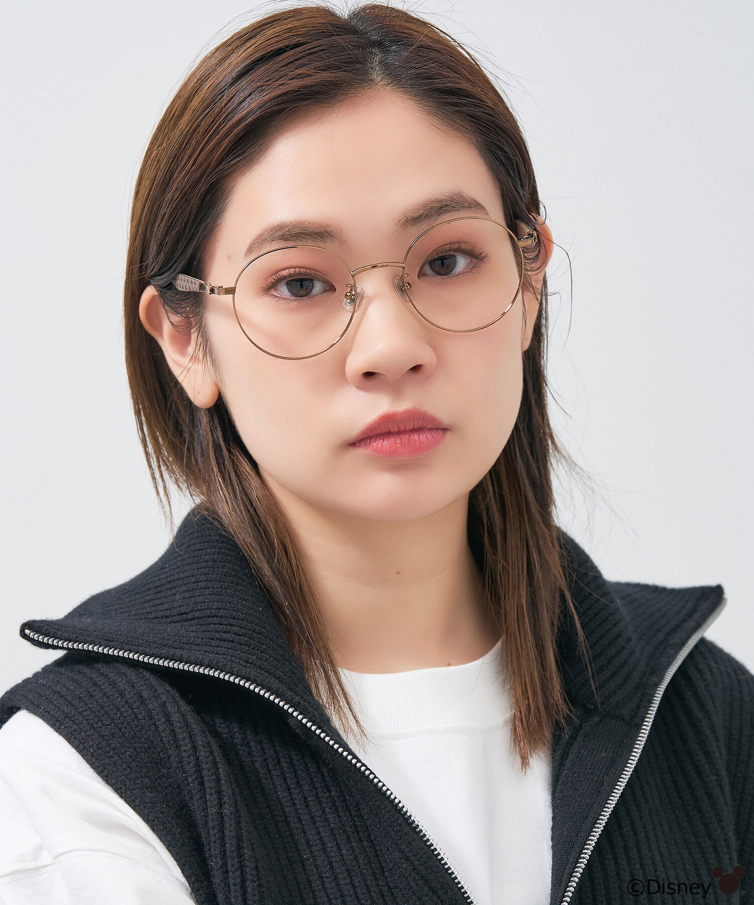  「Disney Collection created by Zoff &rdquo;PASTEL&rdquo; ミニーマウス メガネ くすみパステルカラー ﾚﾝｽﾞ交換券付」|メガネ|