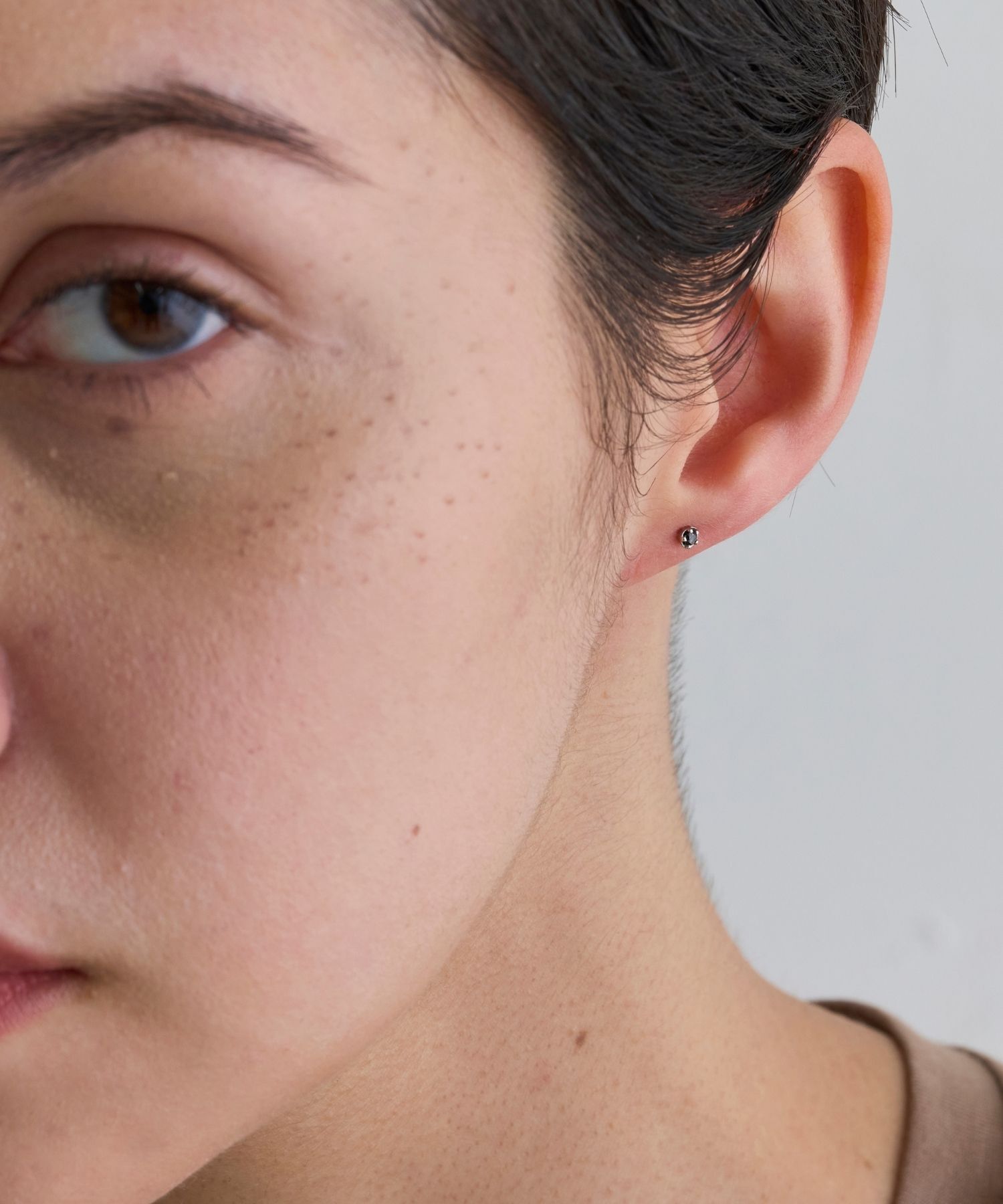 JUPITER「【Pt900】ブラックダイヤピアス/片耳/金属アレルギー対応」|ピアス|