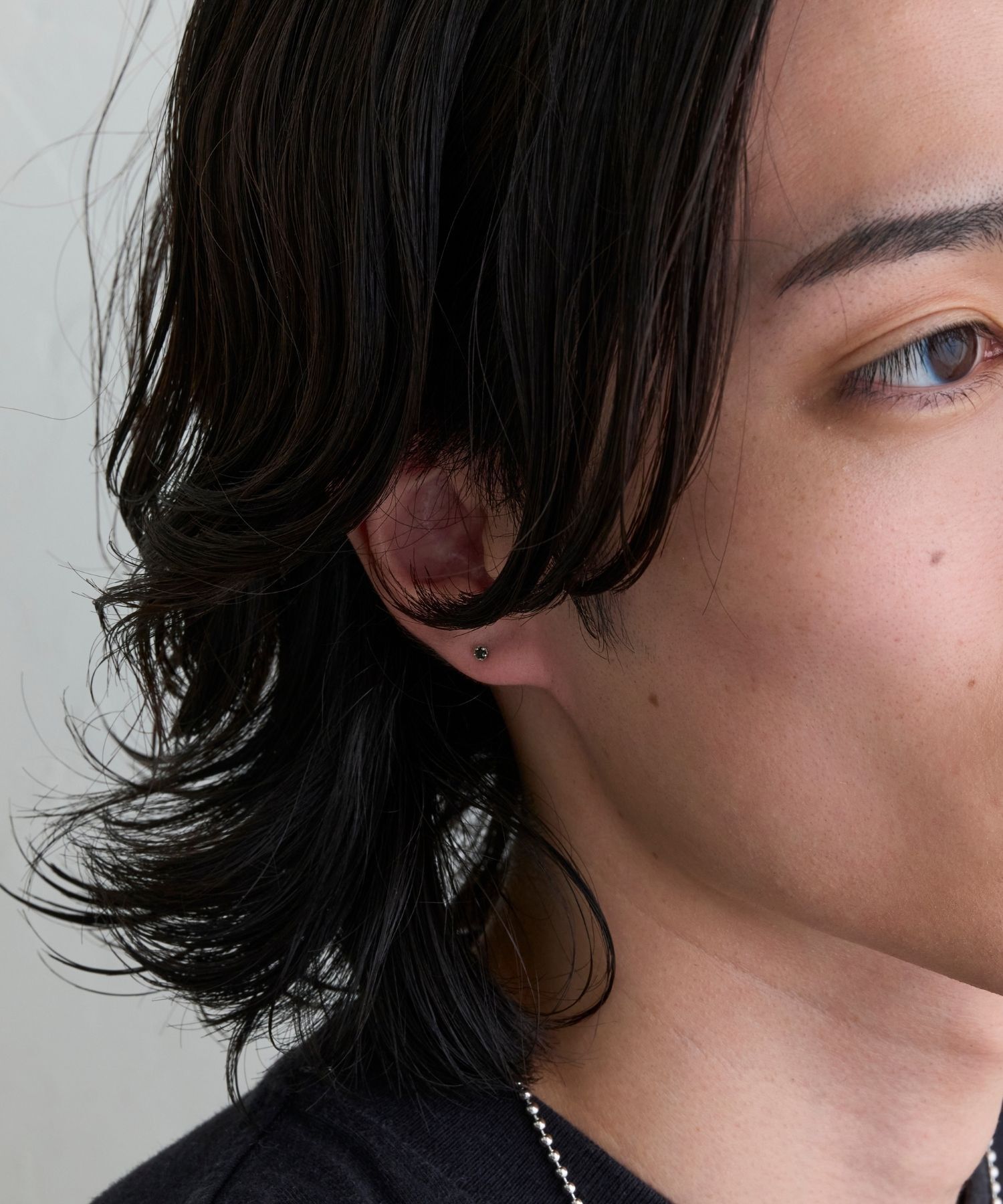 JUPITER「【Pt900】ブラックダイヤピアス/片耳/金属アレルギー対応」|ピアス|