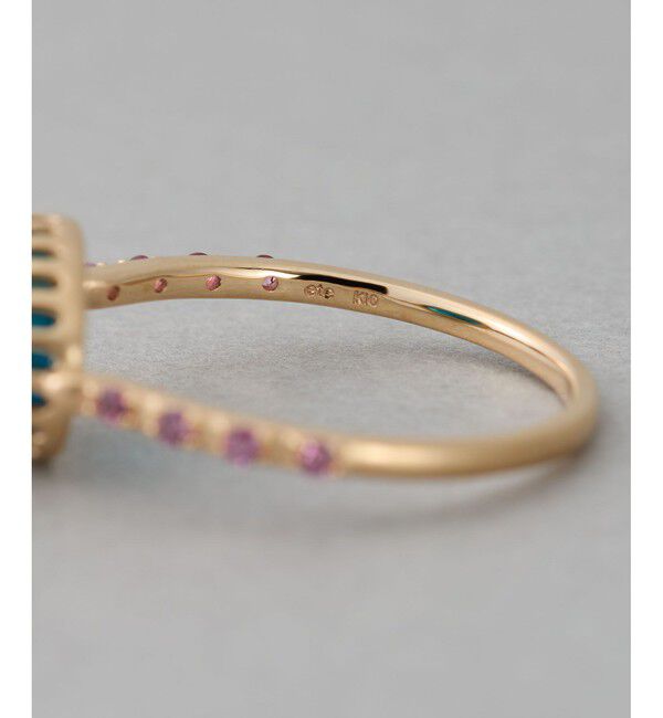 ete「[マイプレシャス] K10YG ブルーアパタイト リング」|リング|