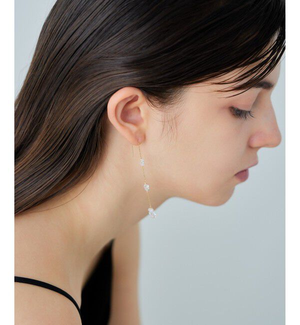 ete「[シャンデリア] K18YG クォーツ ピアス」|ピアス|