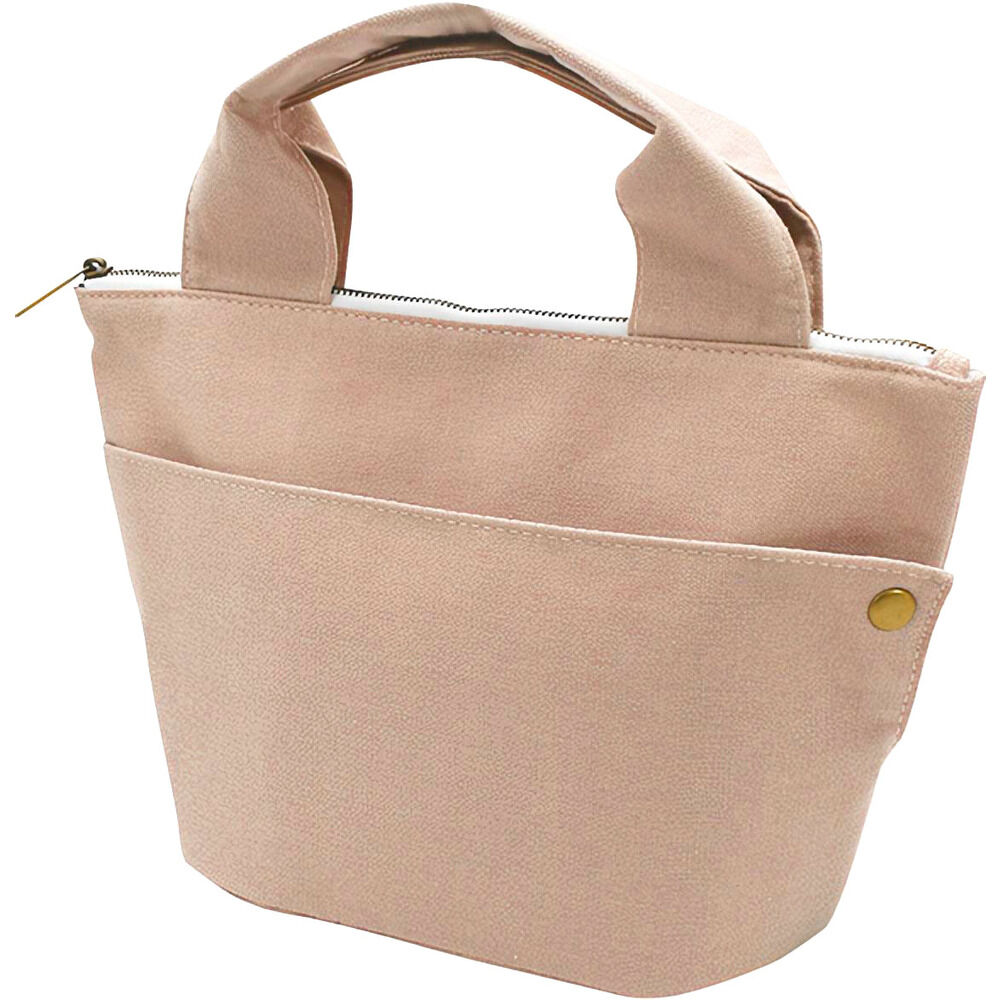 BACKYARD FAMILY「保冷 ランチバッグ 小さめ 通販 マチ 広い レディース キッズ シンプル 無地 ランチトート」|食器・キッチングッズ|ピンク1