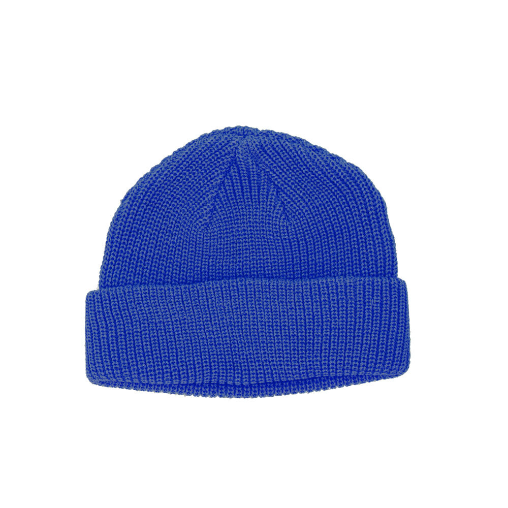 BACKYARD FAMILY「ベーシックエンチ ワッチキャップ 浅め 通販 ビーニー ローワッチ ニット 帽子 ロールキャップ」|ニット帽|ブルー2