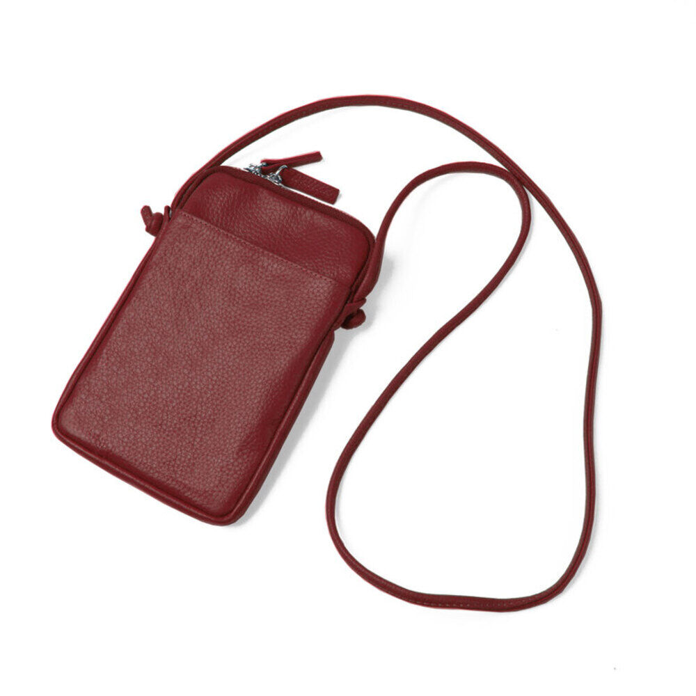 BACKYARD FAMILY「スマホショルダー 大人 かわいい 通販 Blanc Pomm スマホポシェット スマホポーチ 本革」|ショルダー・メッセンジャー|レッド1