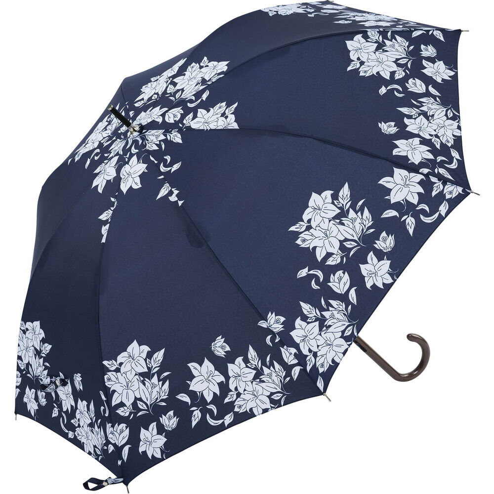 BACKYARD FAMILY「逆さ傘 長傘 通販 ジャンプ傘 傘 かさ 60cm 雨傘 アンブレラ グラスファイバー 無地」|傘|ブルー1