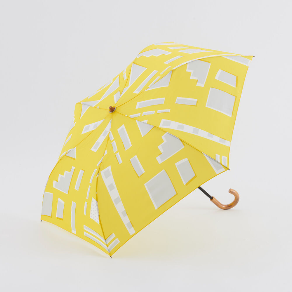 BACKYARD FAMILY「392 plusm 傘 通販 折りたたみ傘 折り畳み傘 雨傘 かさ カサ レディース たたみやすい」|傘|イエロー1