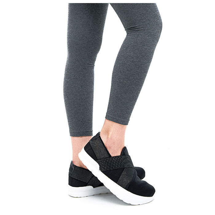 BACKYARD FAMILY「ウォーキングシューズ レディース 4e 通販 スニーカー 黒 履きやすい おしゃれ 紐なし 幅広」|スリッポン|