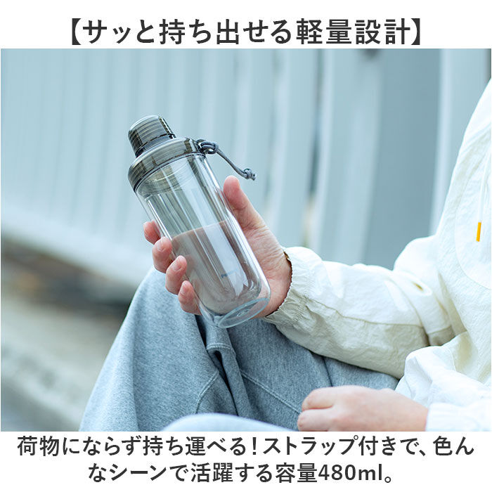 BACKYARD FAMILY「ピーコック Peacock 水筒 PPB-50 通販 クリアボトル キャップタイプ 480ml」|食器・キッチングッズ|
