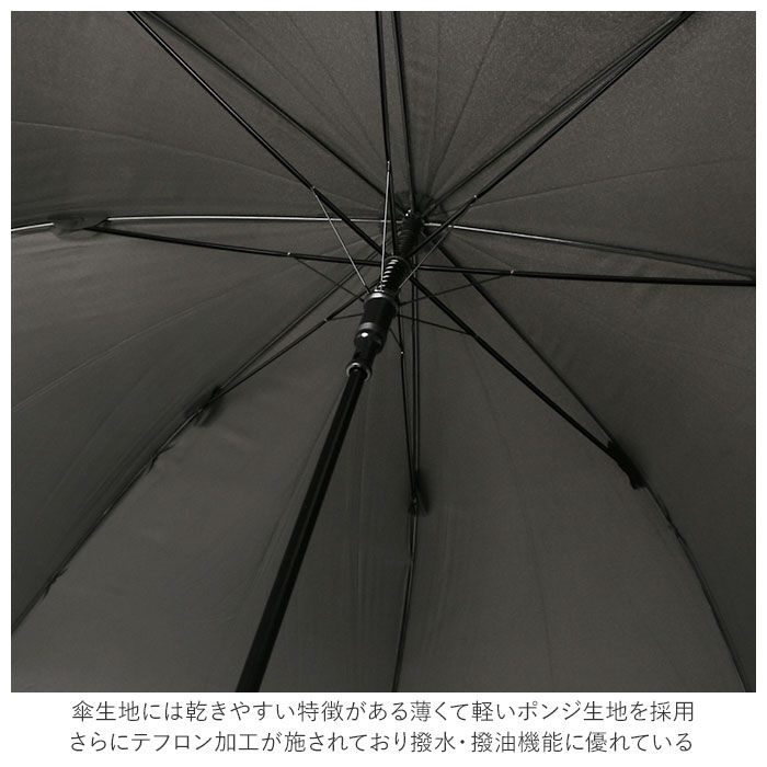 BACKYARD FAMILY「傘 メンズ 大きい 通販 風に強い 長傘 ジャンプ傘 75cm テフロン加工 撥水 はっ水 軽量」|傘|