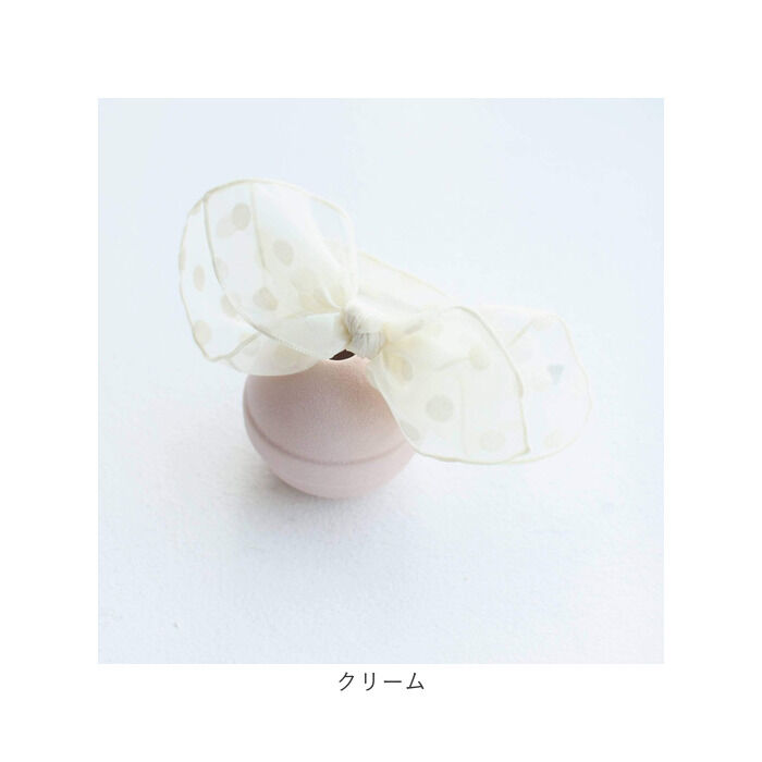 BACKYARD FAMILY「Rora カチューシャ 通販 リボン チュール 水玉 48392102 髪飾り ヘッドドレス 子供」|その他|