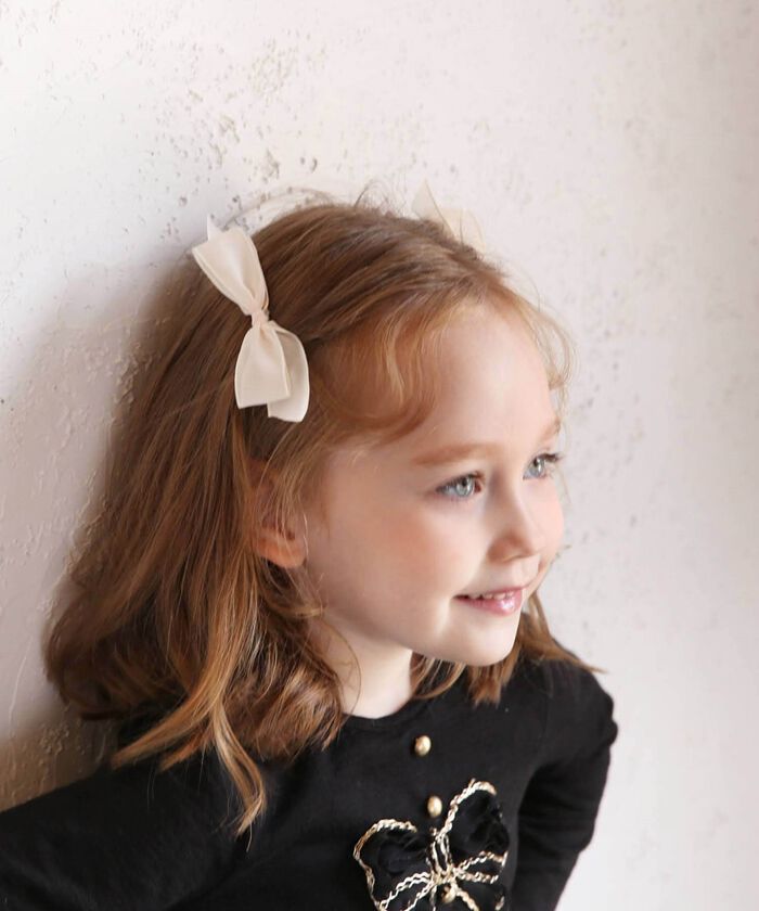 BACKYARD FAMILY「ヘアクリップ キッズ 2個セット 通販 ヘア クリップ 68412302 モーニングリボンクリップ」|その他|