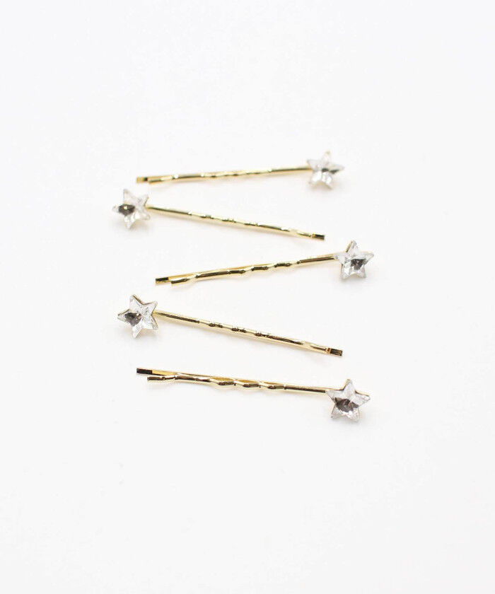 BACKYARD FAMILY「キッズ ヘアピン 星 通販 髪飾り 5個セット 子供 子ども こども 女の子 おしゃれ かわいい」|その他|