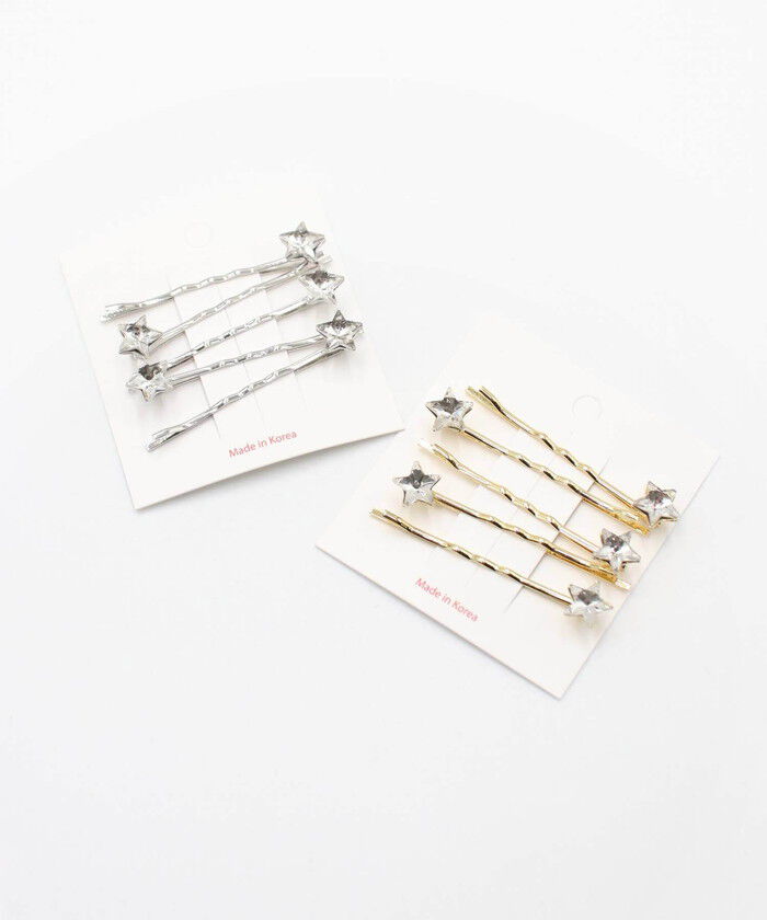 BACKYARD FAMILY「キッズ ヘアピン 星 通販 髪飾り 5個セット 子供 子ども こども 女の子 おしゃれ かわいい」|その他|