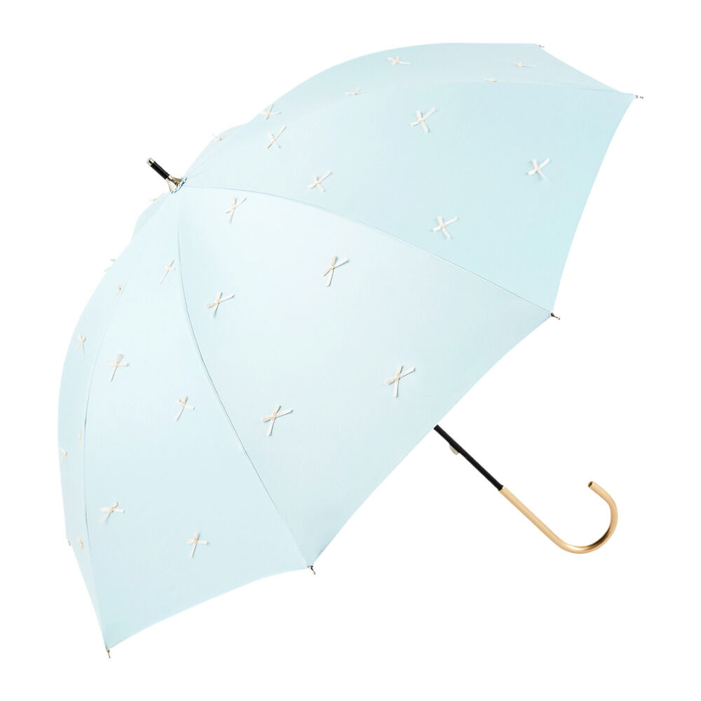 BACKYARD FAMILY「because ビコーズ 傘 晴雨兼用 通販 長傘 晴雨兼用傘 晴雨兼用長傘 完全遮光100％」|傘|ブルー1