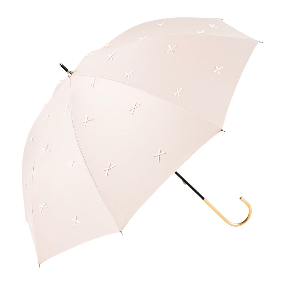 BACKYARD FAMILY「because ビコーズ 傘 晴雨兼用 通販 長傘 晴雨兼用傘 晴雨兼用長傘 完全遮光100％」|傘|ピンク1