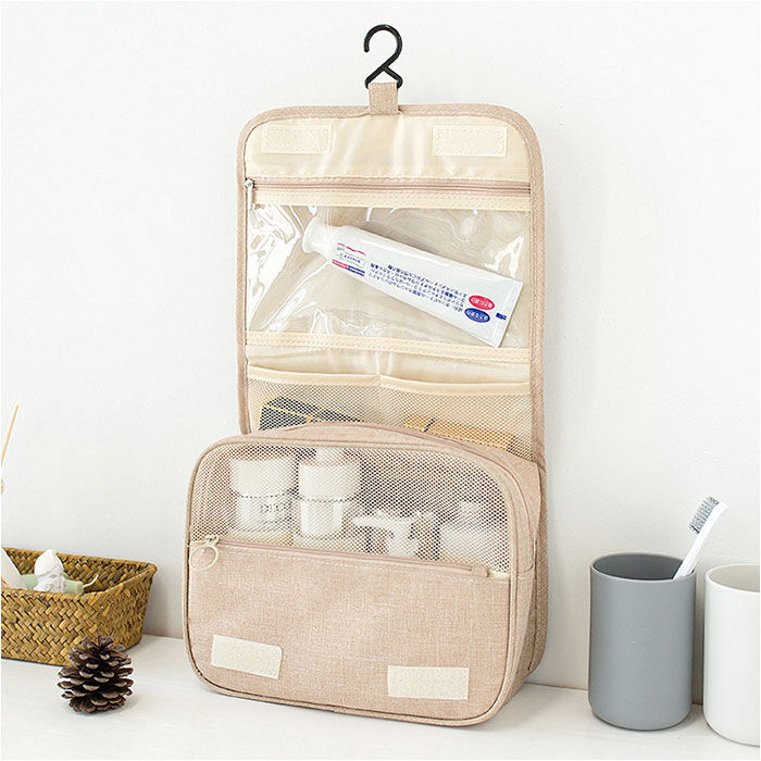 BACKYARD FAMILY「トラベルポーチ 吊り下げ 通販 化粧ポーチ 旅行 ポーチ 収納ポーチ 折りたたみ 折り畳み」|ポーチ|