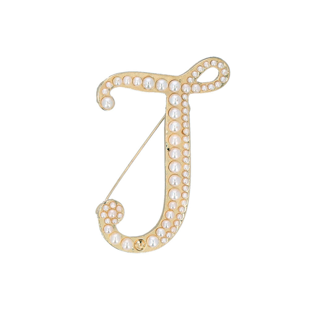 BACKYARD FAMILY「ブローチ パール 通販 イニシャルブローチ ピンブローチ アルファベット アクセサリー ピンバッチ」|その他|ホワイト8