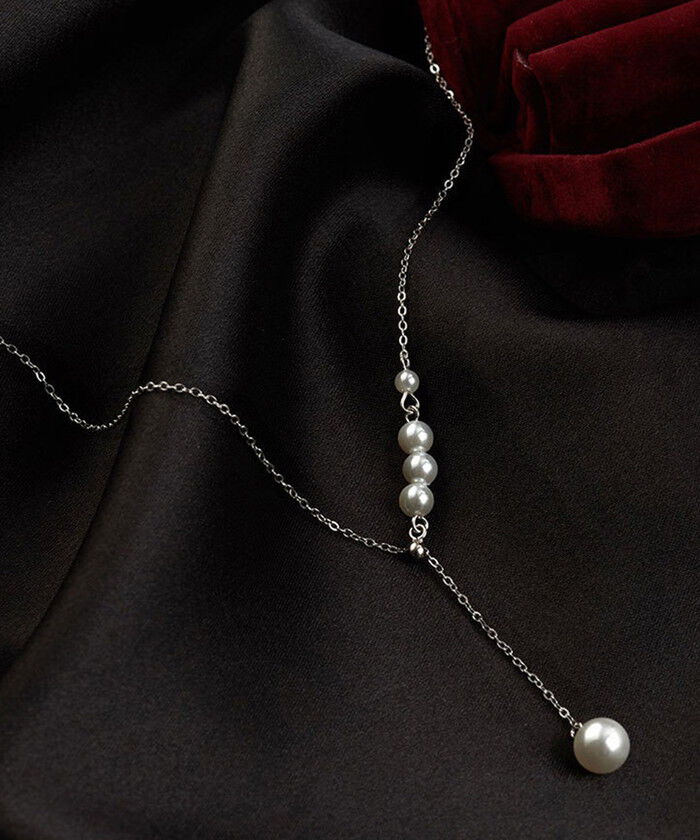 BACKYARD FAMILY「パール y字 ネックレス 通販 ペンダント 首飾り ジュエリー アクセサリー レディース」|その他|