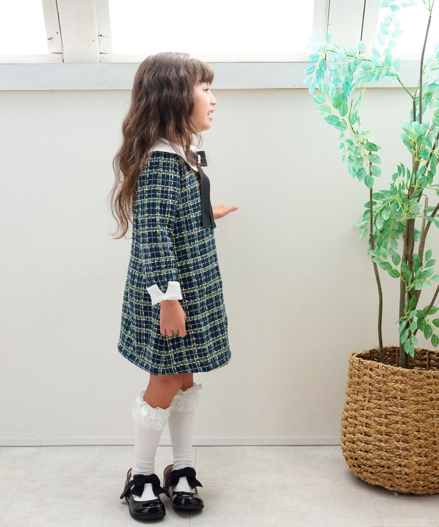 BACKYARD FAMILY「Rora キッズ 靴下 女の子 ハイソックス 通販 ルミ レース 長靴下 ソックス くつ下 膝下」|その他|