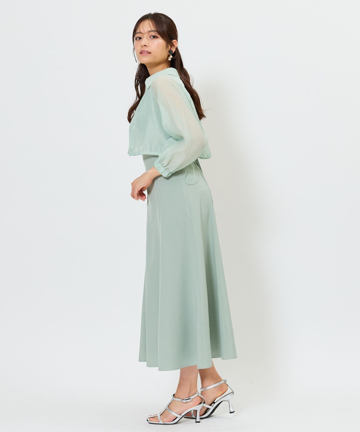 アンドクチュール「シアーシャツ＆ワンピースSET」|ワンピース|